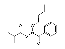 N-butoxy-N-(2-methylpropanoyloxy)benzamide Structure