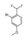 2-Bromo-1-(difluoromethyl)-4-methoxybenzene Structure