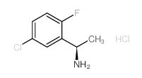 (R)-1-(5-Chloro-2-fluorophenyl)ethanamine hydrochloride Structure