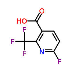 6-Fluoro-2-(trifluoromethyl)nicotinic acid Structure