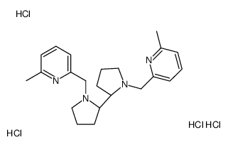 2-methyl-6-[[(2R)-2-[(2R)-1-[(6-methylpyridin-2-yl)methyl]pyrrolidin-2-yl]pyrrolidin-1-yl]methyl]pyridine,tetrahydrochloride Structure