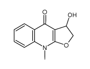 3-hydroxy-9-methyl-2,3-dihydrofuro[2,3-b]quinolin-4(9H)-one Structure