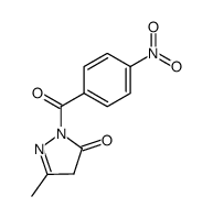 N1-(p-nitrobenzoyl)-3-methyl-5-pyrazole结构式