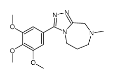 8-methyl-3-(3,4,5-trimethoxyphenyl)-5,6,7,9-tetrahydro-[1,2,4]triazolo[4,3-a][1,4]diazepine Structure