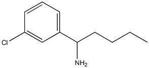 1-(3-CHLOROPHENYL)PENTAN-1-AMINE结构式