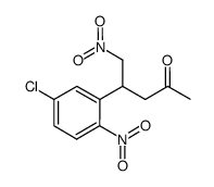 4-(5-chloro-2-nitrophenyl)-5-nitropentan-2-one结构式