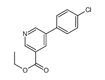 5-(4-氯苯基)烟酸乙酯结构式