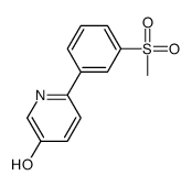6-(3-methylsulfonylphenyl)pyridin-3-ol结构式