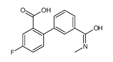 5-fluoro-2-[3-(methylcarbamoyl)phenyl]benzoic acid Structure