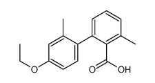 2-(4-ethoxy-2-methylphenyl)-6-methylbenzoic acid结构式