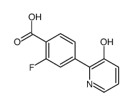 2-fluoro-4-(3-hydroxypyridin-2-yl)benzoic acid Structure