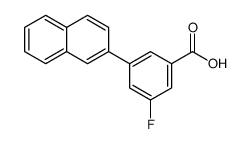 3-fluoro-5-naphthalen-2-ylbenzoic acid Structure
