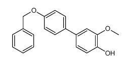 2-methoxy-4-(4-phenylmethoxyphenyl)phenol Structure
