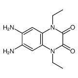 6,7-diamino-1,4-diethylquinoxaline-2,3-dione结构式