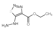 1,2,3-Thiadiazole-4-carboxylicacid,5-hydrazino-,ethylester(9CI) Structure