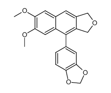 4-(benzo[d][1,3]dioxol-5-yl)-6,7-dimethoxy-1,3-dihydronaphtho[2,3-c]furan Structure