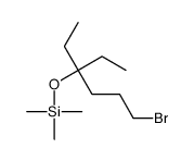 (6-bromo-3-ethylhexan-3-yl)oxy-trimethylsilane结构式