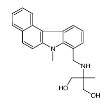 2-methyl-2-[(7-methylbenzo[g]carbazol-8-yl)methylamino]propane-1,3-diol Structure