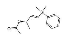 (3R)-1-(Dimethylphenylsilyl)-1-buten-3-olacetate结构式