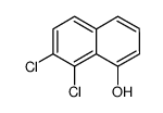 7,8-二氯萘-1-醇结构式