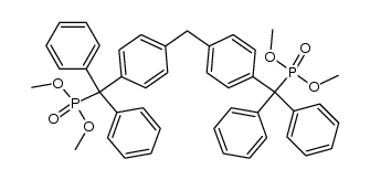 bis[(α,α-diphenyl-α-dimethoxyphosphinyl)-p-tolyl]methane Structure