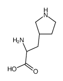 (2R)-2-AMINO-3-(PYRROLIDIN-3-YL)PROPANOIC ACID结构式