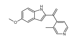 2-[1-[4-(3-methyl)pyridyl]]ethenyl-5-methoxyindole结构式