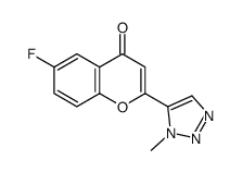 6-fluoro-2-(3-methyltriazol-4-yl)chromen-4-one结构式