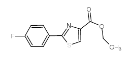2-(4-Fluorophenyl)thiazole-4-carboxylic acid ethyl ester Structure