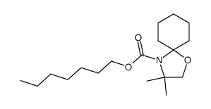 heptyl 3,3-dimethyl-1-oxa-4-azaspiro[4.5]decane-4-carboxylate Structure