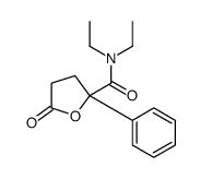 N,N-diethyl-5-oxo-2-phenyloxolane-2-carboxamide结构式