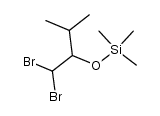 1,1-dibromo-3-methyl-2-(trimethylsilyloxy)butane结构式