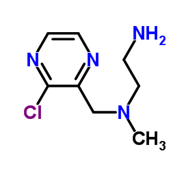 N-[(3-Chloro-2-pyrazinyl)methyl]-N-methyl-1,2-ethanediamine Structure