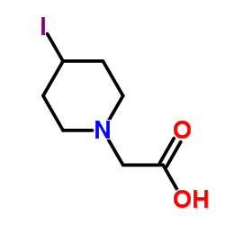 (4-Iodo-1-piperidinyl)acetic acid Structure