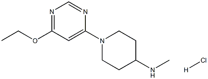 1-(6-EthoxypyriMidin-4-yl)-N-Methylpiperidin-4-aMine hydrochloride结构式