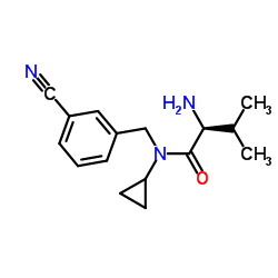 N-(3-Cyanobenzyl)-N-cyclopropyl-L-valinamide Structure