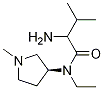 (S)-2-AMino-N-ethyl-3-Methyl-N-(1-Methyl-pyrrolidin-3-yl)-butyraMide结构式