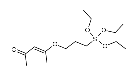 4-(3-(triethoxysilyl)propoxy)pent-3-en-2-one结构式