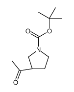 tert-butyl (3S)-3-acetylpyrrolidine-1-carboxylate Structure