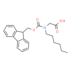 Fmoc-N-Hexyl-Gly-OH Structure