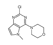 4-(2-chloro-5-methylpyrrolo[3,2-d]pyrimidin-4-yl)morpholine Structure