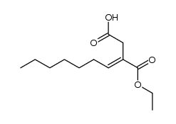 3-Heptylidenbernsteinsaeure-monoethylester Structure