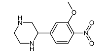 (RS)-2-(3-methoxy-4-nitrophenyl)piperazine结构式