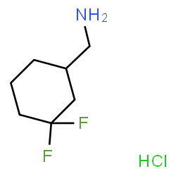 (3,3-difluorocyclohexyl)methanamine;hydrochloride结构式