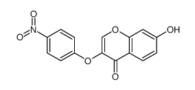 7-hydroxy-3-(4-nitrophenoxy)chromen-4-one Structure