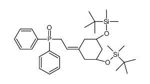 (2-((3R,5R)-3,5-Bis((Tert-Butyldimethylsilyl)Oxy)Cyclohexylidene)Ethyl)Diphenylphosphine Oxide structure
