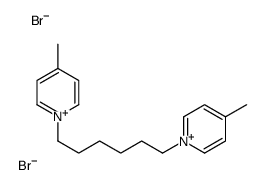 4-methyl-1-[6-(4-methylpyridin-1-ium-1-yl)hexyl]pyridin-1-ium,dibromide结构式