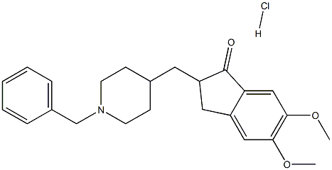 (+)-Donepezil Hydrochloride结构式