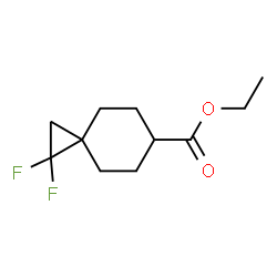 1,1-二氟螺[2.5]辛烷-6-甲酸乙酯结构式