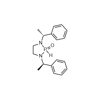 1,3-双((R)-1-苯乙基)-1,3,2-二氮磷烷2-氧化物结构式